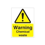 Warning Chemical Waste Sign