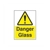 Danger Glass Sign 150x200