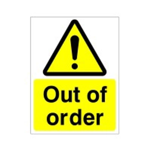 Out of Order Sign 150x200