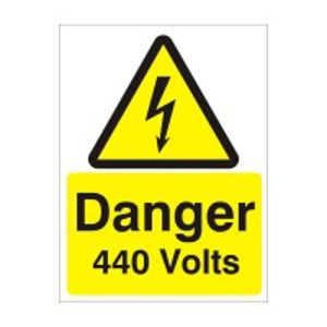 Danger 440 Volts Sign - 150x200