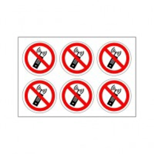 No Mobile Phones Label
