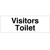 Visitors Toilet Sign Visitors Toilet Sign