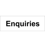 Enquiries Sign Enquiries Sign
