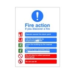 If you Discover a Fire Action Sign If you Discover a Fire Action Sign
