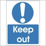 Keep Out Sign