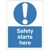 Safety Starts Here Sign