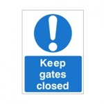 Keep Gates Closed Sign