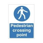 Pedestrians Crossing Point Sign