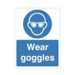 Wear Goggles Sign