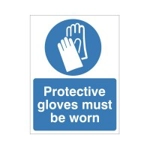 Protective Gloves Must be Worn Sign