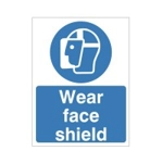 Wear Face Shield Sign