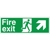 Fire Exit Arrow Up Right Sign Fire Exit Arrow Up Right Sign