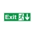 Exit Arrow Down Sign Exit Arrow Down Sign