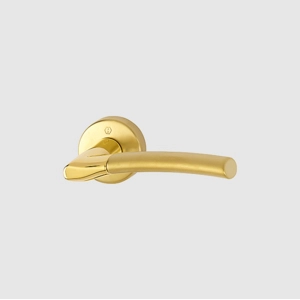 Hoppe 3004656 Bergen Series Sprung lever on round rose