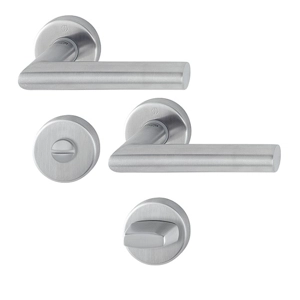 HOPPE Secusan Amsterdam lever on rose complete with bathroom turn-37/47