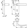 Hoppe 1107/267-EP Dubayy Handle Sets Dubayy Lever Lock