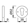 Hoppe 42KS- (AR200/27) 42KS Handle Sets Euro EscutcheonHoppe 42KS- (AR200/27) 42KS Handle Sets Euro