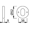 Hoppe 42KS-(AR200/28) 42KS Handle Sets Oval Escutcheon