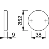 Hoppe 42KS- (AR200/30)-GAA 42KS Handle Sets Blind Escutcheon- Pair GAA