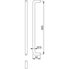 Hoppe AR9616/600BF SSS Bolt Through Pull Handle