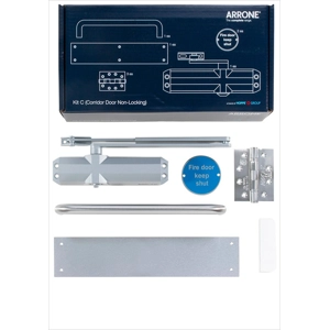 Hoppe Arrone Fire Door Hardware Kit C - Corridor Door Non-Locking
