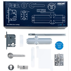 Hoppe Arrone Fire Door Hardware Kit E - Office Door Locking