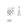 HOPPE ARRONE AR90/54 Fingerprint padlock