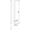 Hoppe AR9616/425BF SSS -AM Bolt Through Pull Handle Antimicrobial