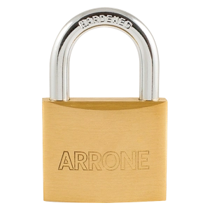 Hoppe ARRONE AR85/50-B-KD Brass Padlock 50mm Keyed To Differ