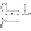 Hoppe AR961/69D-NC-KEY AR-IND/TURN-KEY Handle Sets Key Only For Non Coin Release