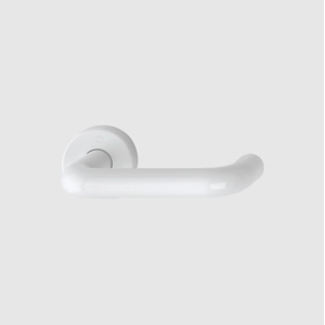 HOPPE Paris AR600/20-DW Steel Core Lever on 8mm Rose - Diamond White