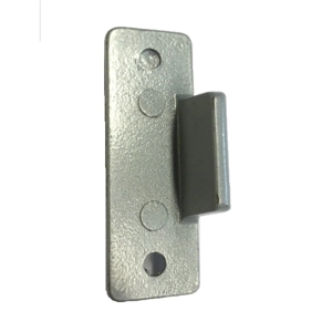 Hoppe ARRONE AR887-SE Double Door Strike Silver Enamel "