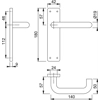 Hoppe E138F/202K-A4 (AR361/11) Handle Sets Long Plate LLatch Furniture