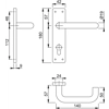Hoppe E138F/202K-A4 (AR361/13) Handle Sets Euro 47.6mm Centers On Plate