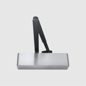 Hoppe Arrone AR1500-SSS Door Closer Black Arm/Silver Cover