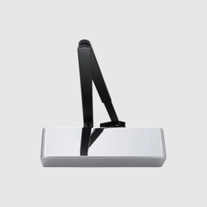Hoppe Arrone AR1500 Door Closer Black Arm/Polished Stainless Steel Cover