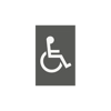 Hoppe AR607D 100mm x 150mm Disabled Sign