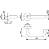 Hoppe AR-E138F/42K ( AR961/60-4-SP-SSS ) Handle Sets SS304 19mm Sprung RTD Lever On 8mm Rose - GRADE
