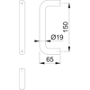 Hoppe AR204/BB SAA back-to-back fixing pull handle