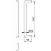 Hoppe AR223/BF SAA bolt fix pull handle