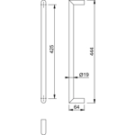 Hoppe AR2614/BF SSS Mitred Pull Handle Hoppe AR2614/BF SSS Mitred Pull Handle