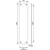 Hoppe AR324C 75mm x 350mm Square End Dcsk Finger Plate