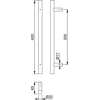 Hoppe AR3617/BB SSS back-to-back fix T-bar pull handle