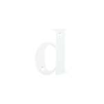Hoppe AR740-d Face Fix Letter d Hoppe AR740-d Face Fix Letter d