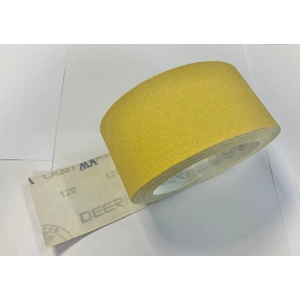 120 grit Deerfos 75mm HOOK and LOOP Sandpaper Roll Sanding Strips