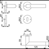 Hoppe E1400Z/42KV/42KS Secusan Amsterdam Lever On Rose Complete With Euro Escutcheon 45-55