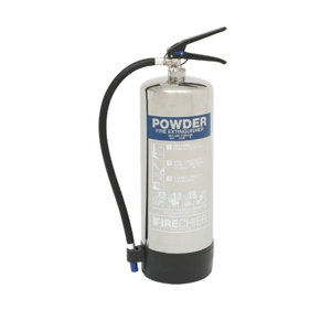 Firechief PXP6 ELITE 6kg Powder Stainless Steel Extinguisher
