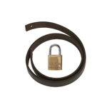 Firechief LHS2/PL Leather Strap LHS2 c/w Brass Padlock 20mm Keyed Alike Firechief LHS2/PL Leather Strap LHS2 c/w Brass Padlock 20mm Keyed Alike