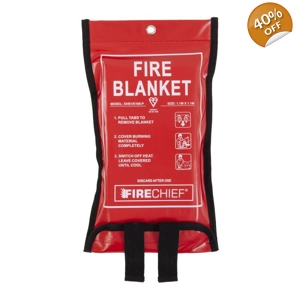 Firechief SVB1/K100-P 1.1 x 1.1m Fire Blanket, Soft Case