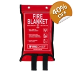 Firechief SVB2/K100-P 1.2 x 1.2m Fire Blanket, Soft Case Firechief SVB2/K100-P 1.2 x 1.2m Fire Blanket, Soft Case